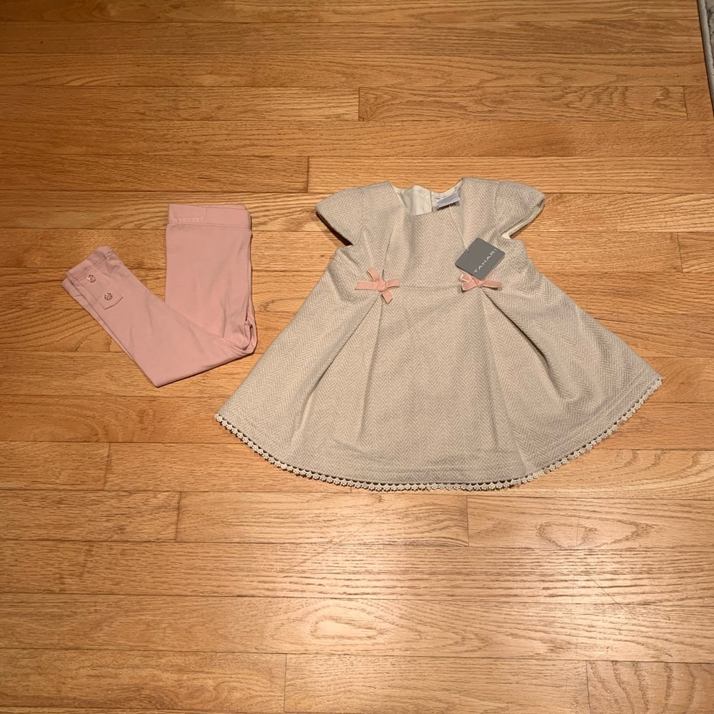 Tahari Girls Dress and Leggings 👗